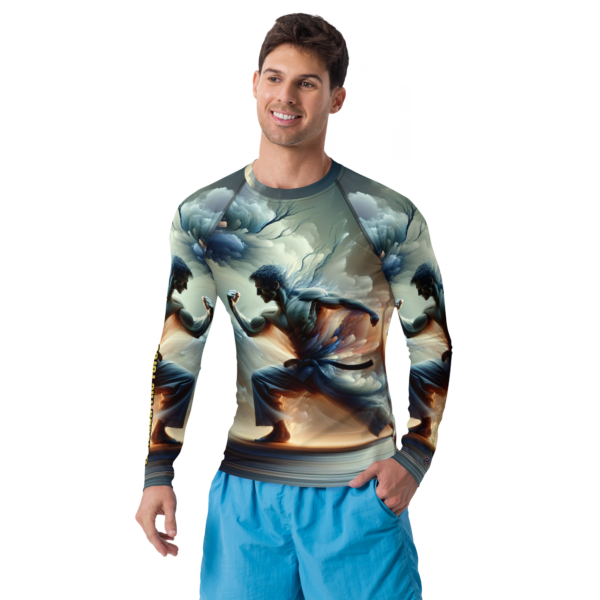 Men's Long Sleeve Rash Guard – Martial Spirit Ascendant | Combat Sports & Outdoor Protection