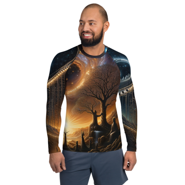 Ascension to Celestial Realms Long Sleeve Rash Guard for Men