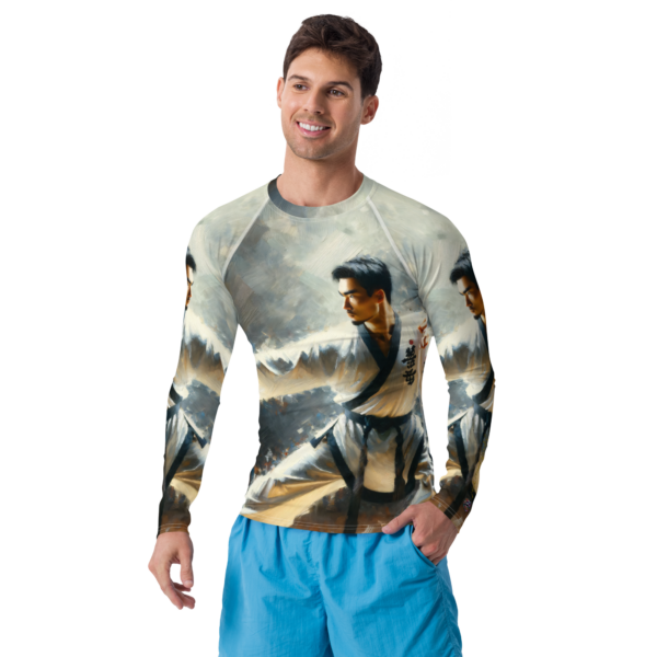 Essence of the Way - All-Over Print Men’s Rash Guard for Martial Arts