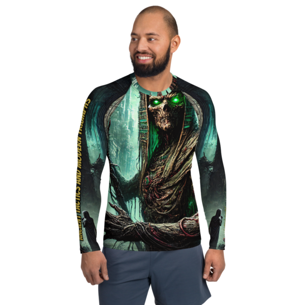 Osiris Ascendant All-Over Print Men's Rash Guard – Ancient Tactics and Modern Triumphs