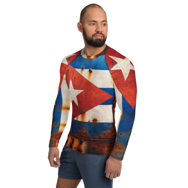 Men’s Combat Sports Rash Guard - Cuban Legacy Design with Sun Protection - Image 3