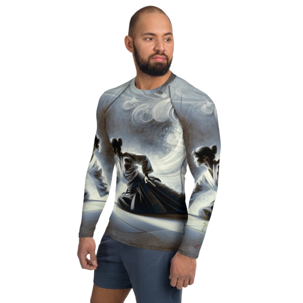 Celestial Kata Men's Long Sleeve Rash Guard - UPF 50+ Sun Protection - Image 3