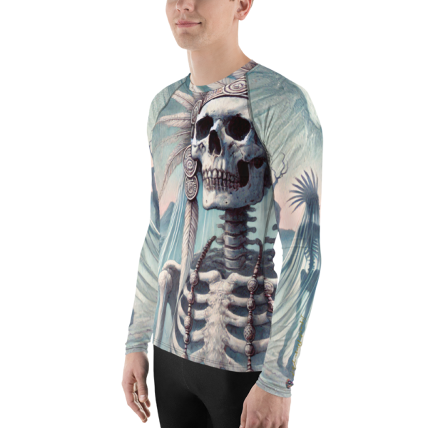 Aztec Emissary of the Underworld - All-Over Print Men's Rash Guard - Image 3