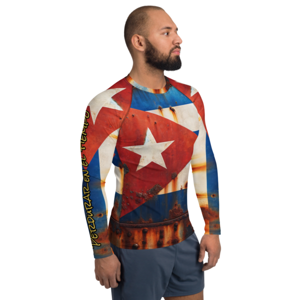 Men’s Combat Sports Rash Guard - Cuban Legacy Design with Sun Protection - Image 4