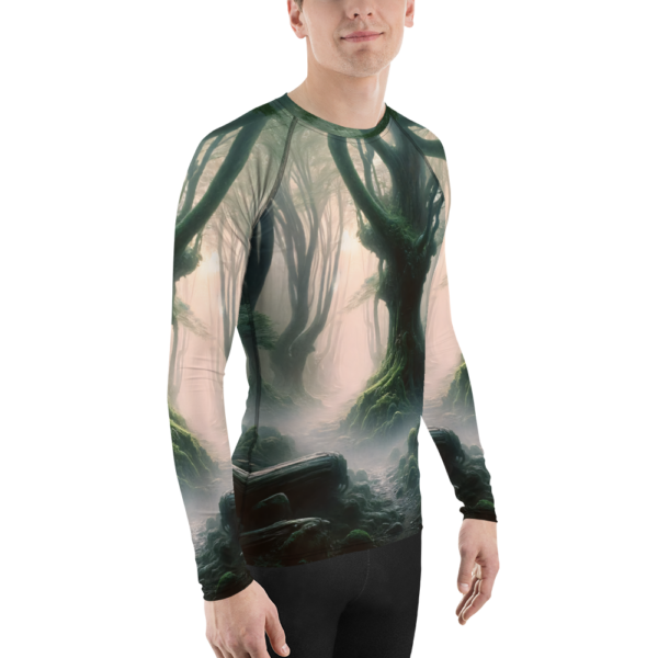 Enchanted Forest Mystic Dawn Men's All-Over Print Rash Guard - Image 3