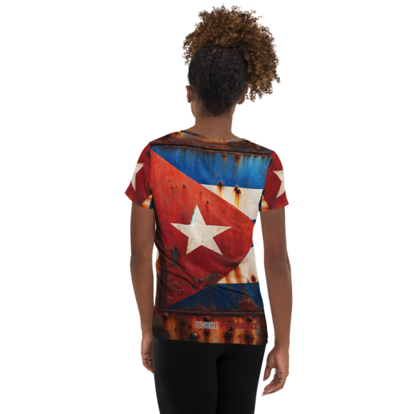 Women's All-Over-Print Athletic Shirt - Cuban Rust Combat Sports Edition - Image 2