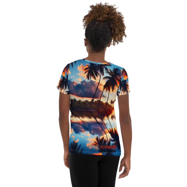 Cuban Radiance Women’s All-Over-Print Athletic Shirt | Moisture-Wicking Performance Wear for Combat Sports & Outdoor Enthusiasts - Image 2