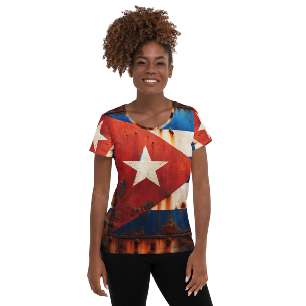 Women's All-Over-Print Athletic Shirt - Cuban Rust Combat Sports Edition