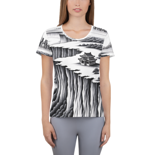 Bridging Realms Women's All-Over Print Athletic Shirt – Martial Arts and Combat Sports Enthusiast Gear