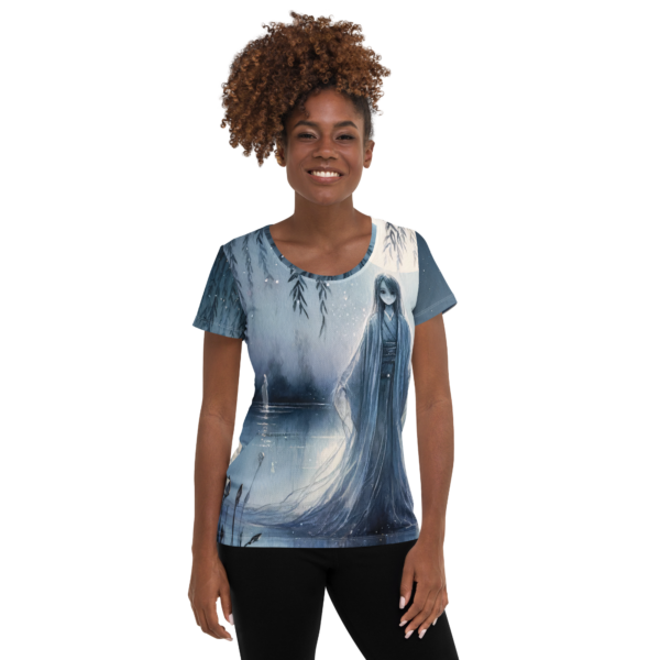 Spectral Serenity Women's All-Over Print Athletic Shirt