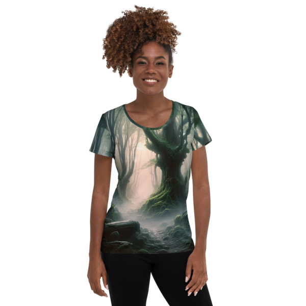 Evoke Performance Women's Mystic Forest Athletic Tee