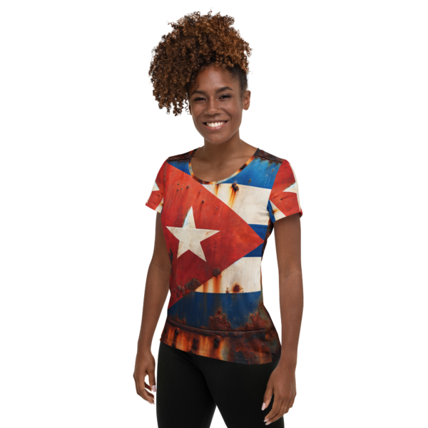 Women's All-Over-Print Athletic Shirt - Cuban Rust Combat Sports Edition - Image 3