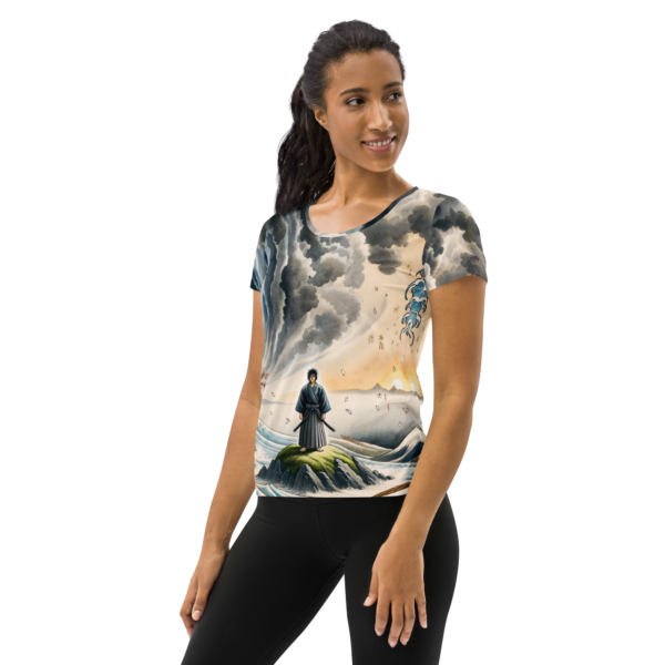 Warrior’s Tempest Women's All-Over-Print Athletic Shirt – Perfect for Combat Sports and Outdoor Enthusiasts - Image 3