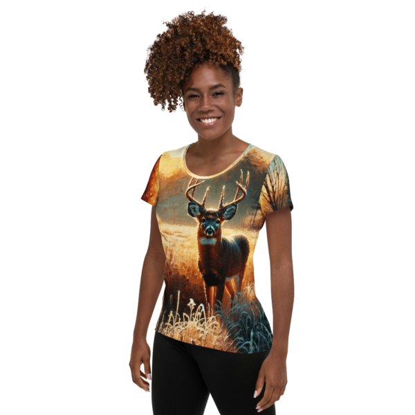 Women's All-Over-Print Athletic Shirt – Autumn Sentinel Design | Combat Sports & Outdoor Enthusiasts - Image 3