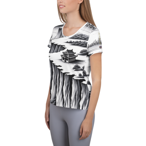 Bridging Realms Women's All-Over Print Athletic Shirt – Martial Arts and Combat Sports Enthusiast Gear - Image 3