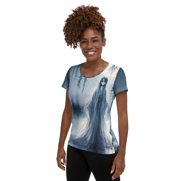 Spectral Serenity Women's All-Over Print Athletic Shirt - Image 3