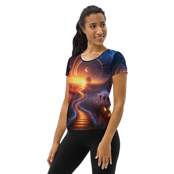 Celestial Dreamway Women's All-Over Print Athletic Shirt – Perfect for Combat Sports and Outdoor Activities - Image 3