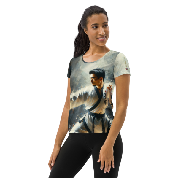 EVOKE Performance Essence of the Way - Women's All-Over Print Athletic T-Shirt - Image 3