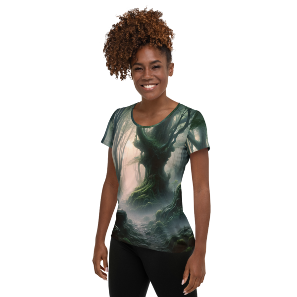 Evoke Performance Women's Mystic Forest Athletic Tee - Image 3