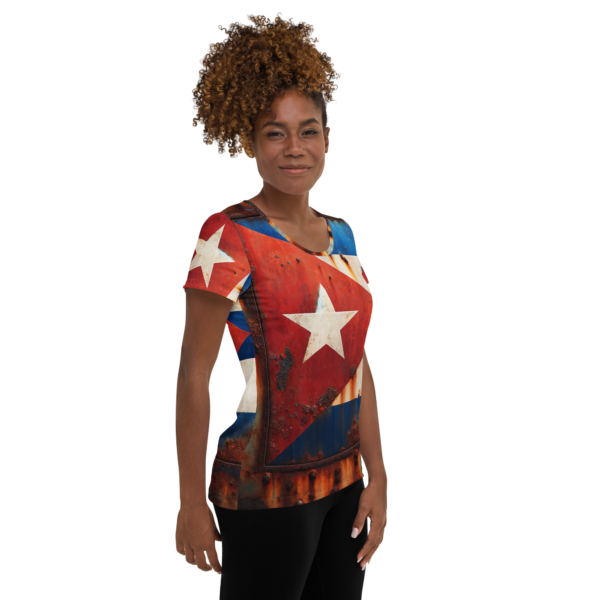 Women's All-Over-Print Athletic Shirt - Cuban Rust Combat Sports Edition - Image 4