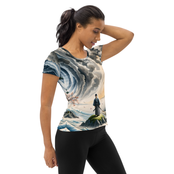 Warrior’s Tempest Women's All-Over-Print Athletic Shirt – Perfect for Combat Sports and Outdoor Enthusiasts - Image 4