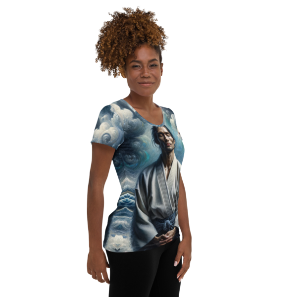 Women's All-Over-Print Athletic Shirt - Serenity in the Storm | Combat Sports & Outdoor Enthusiasts - Image 4