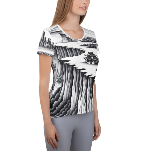 Bridging Realms Women's All-Over Print Athletic Shirt – Martial Arts and Combat Sports Enthusiast Gear - Image 4