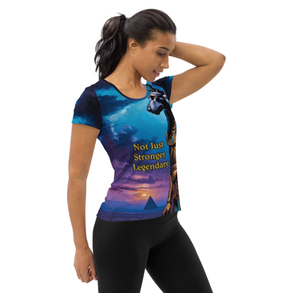 Guardian of the Underworld - Anubis Athletic Shirt for Women - Image 4