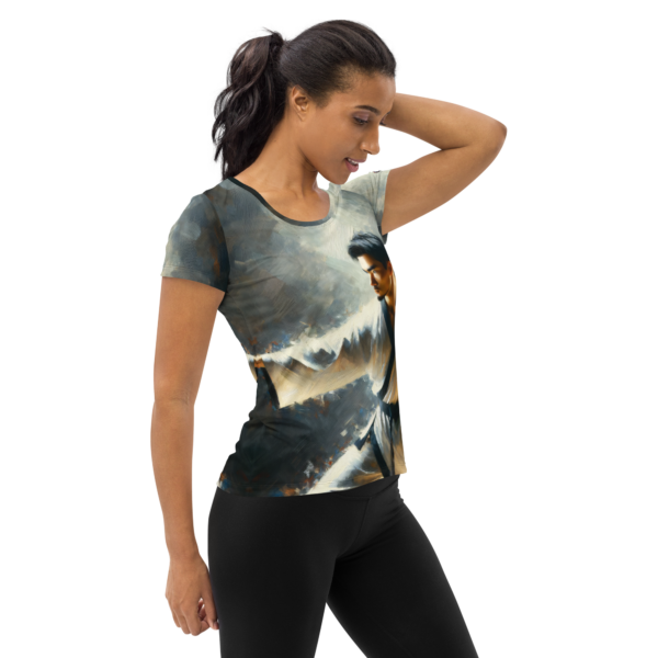 EVOKE Performance Essence of the Way - Women's All-Over Print Athletic T-Shirt - Image 4