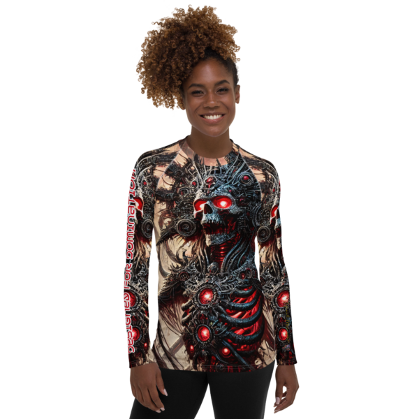 Regent of Ruin All-Over Print Women's Rash Guard – Designed for Domination