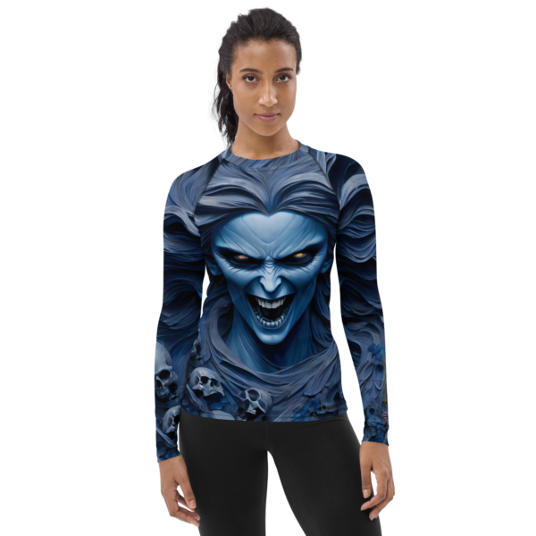 All-Over Print Women's Rash Guard – Harbinger of Shadows Design