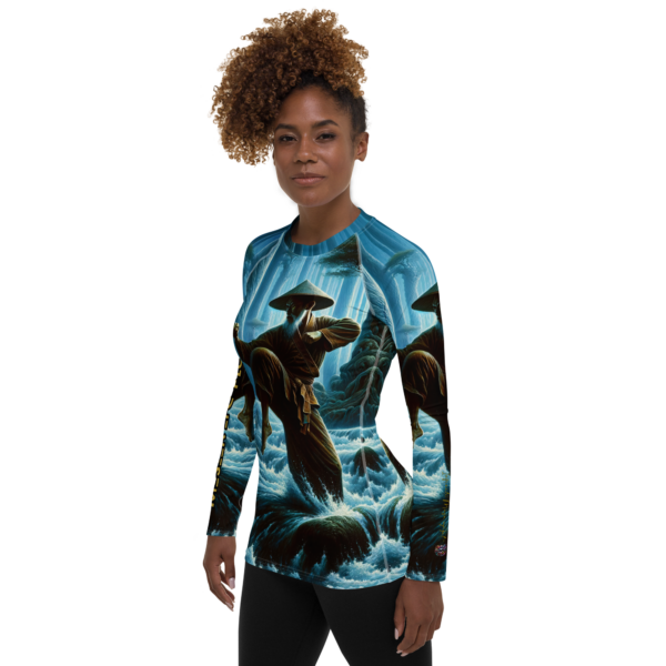 Master the Flow – Women's Combat Sports Long-Sleeve Rash Guard - Image 3