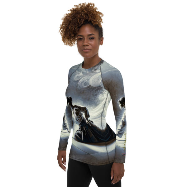 Celestial Kata Women’s Long Sleeve Rash Guard - UPF 50+ Protection - Image 3