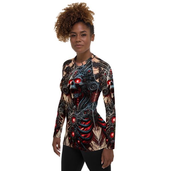 Regent of Ruin All-Over Print Women's Rash Guard – Designed for Domination - Image 3