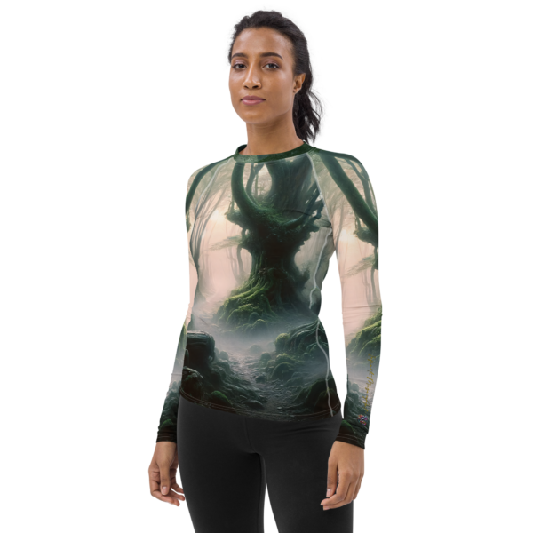 Enchanted Forest Mystic Dawn Women's Rash Guard - Image 3