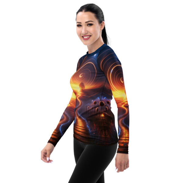 Celestial Dreamway Women's Long-Sleeve Rash Guard - Image 3