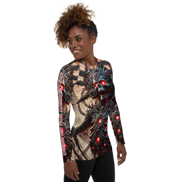 Regent of Ruin All-Over Print Women's Rash Guard – Designed for Domination - Image 4