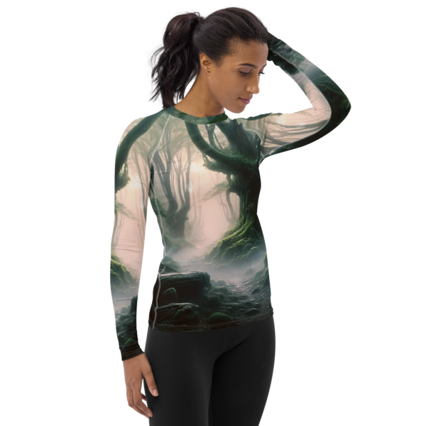 Enchanted Forest Mystic Dawn Women's Rash Guard - Image 4