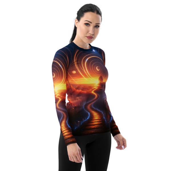 Celestial Dreamway Women's Long-Sleeve Rash Guard - Image 4