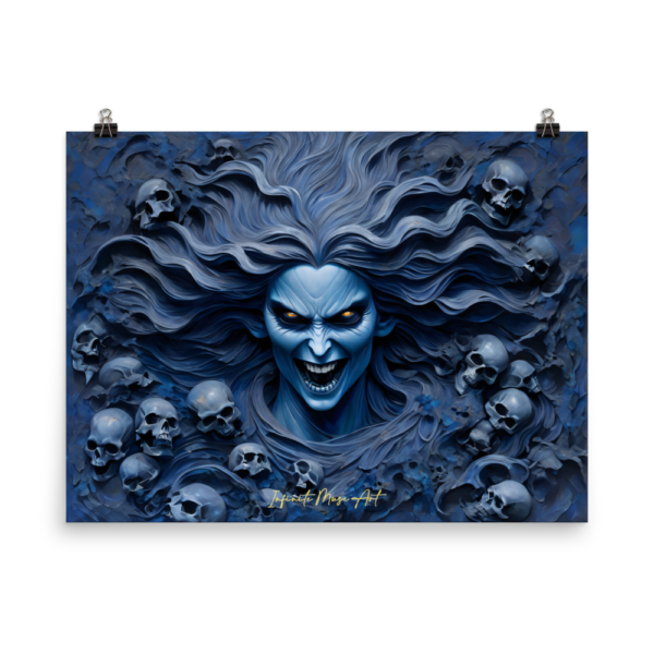 Harbinger of Shadows - Enhanced Matte Paper Poster (18x24in) – Gothic Fantasy Art