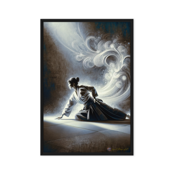 Celestial Kata – Ethereal Martial Arts Framed Canvas Print