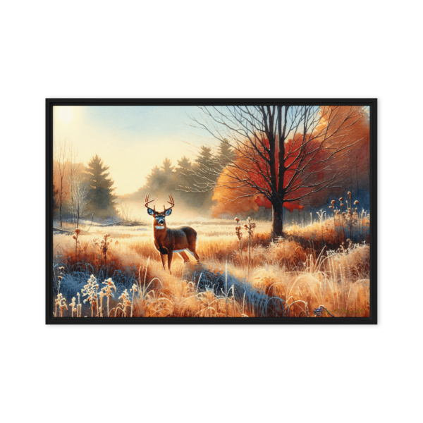 Autumn's Majesty Framed Canvas Print – Nature-Inspired Home Decor