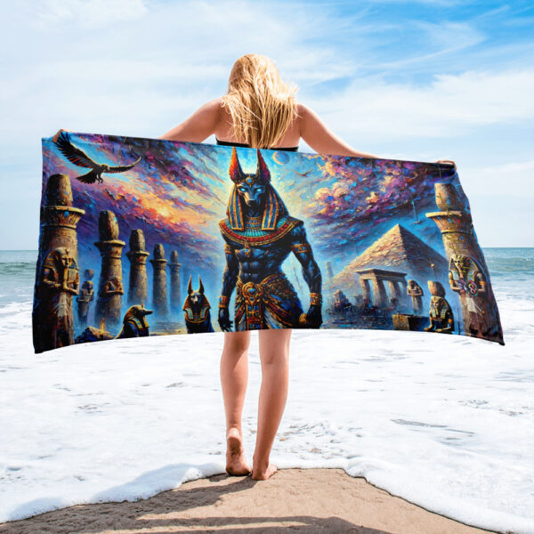 Anubis Twilight Majesty Beach Towel | EVOKE Performance