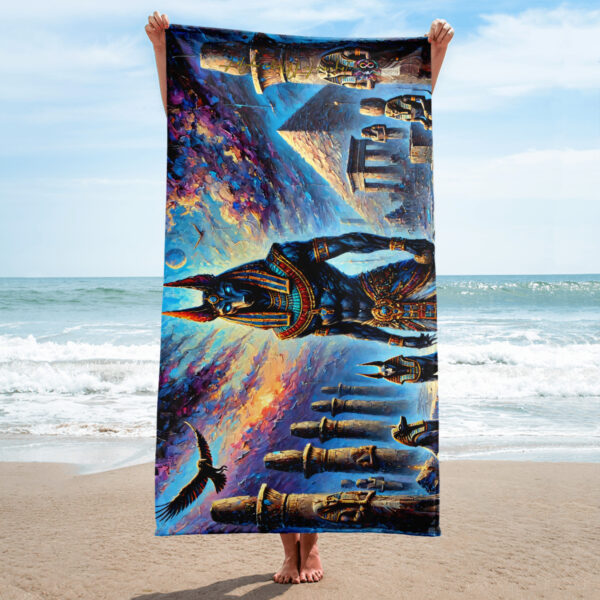 Anubis Twilight Majesty Beach Towel | EVOKE Performance - Image 2