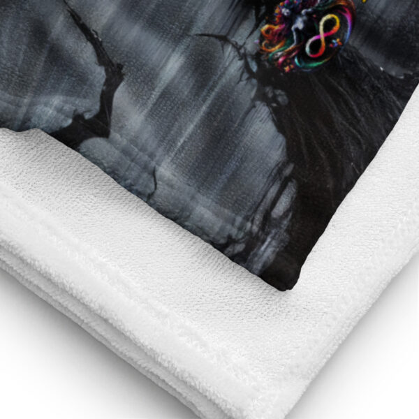 Hel's Dominion: Shadows of Niflheim - Norse Goddess Beach Towel - Image 2