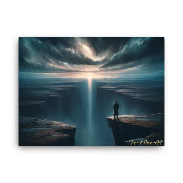 Threshold of Infinity: 18x24in Thin Frameless Surreal Canvas Print