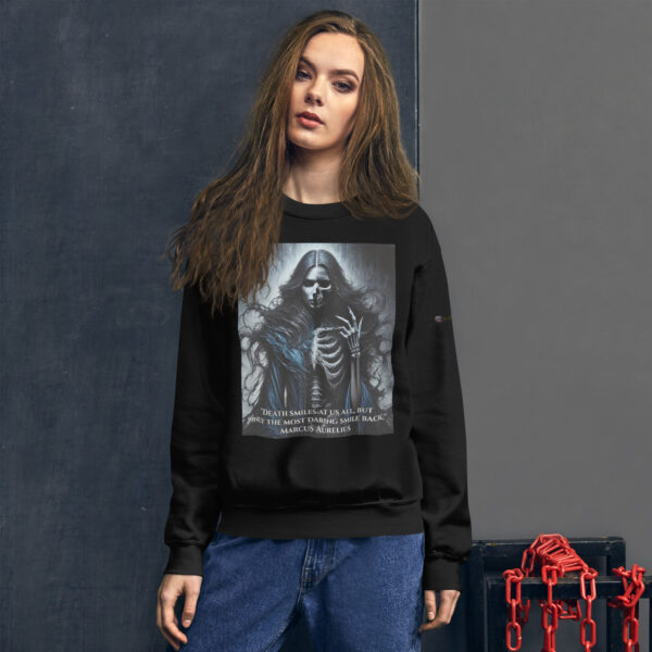 Hel's Dominion: Shadows of Niflheim - Norse Goddess Crew Neck Sweatshirt - Image 2