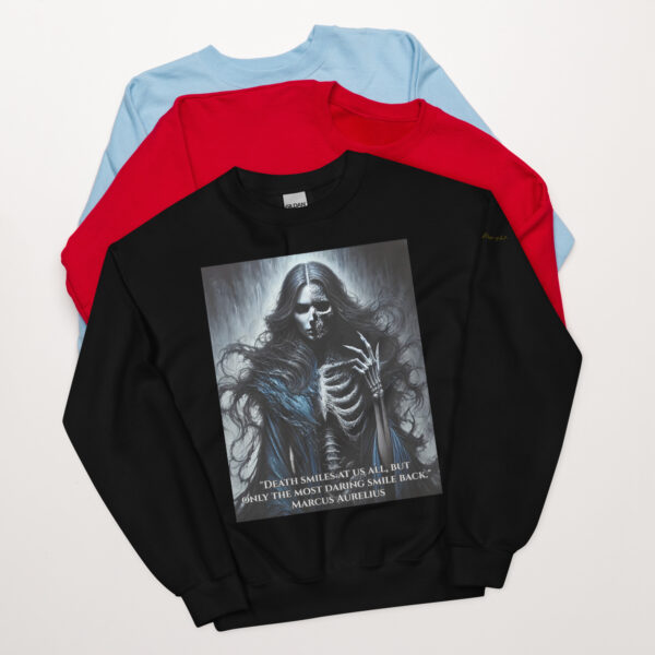 Hel's Dominion: Shadows of Niflheim - Norse Goddess Crew Neck Sweatshirt - Image 4