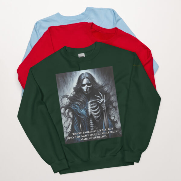 Hel's Dominion: Shadows of Niflheim - Norse Goddess Crew Neck Sweatshirt - Image 7