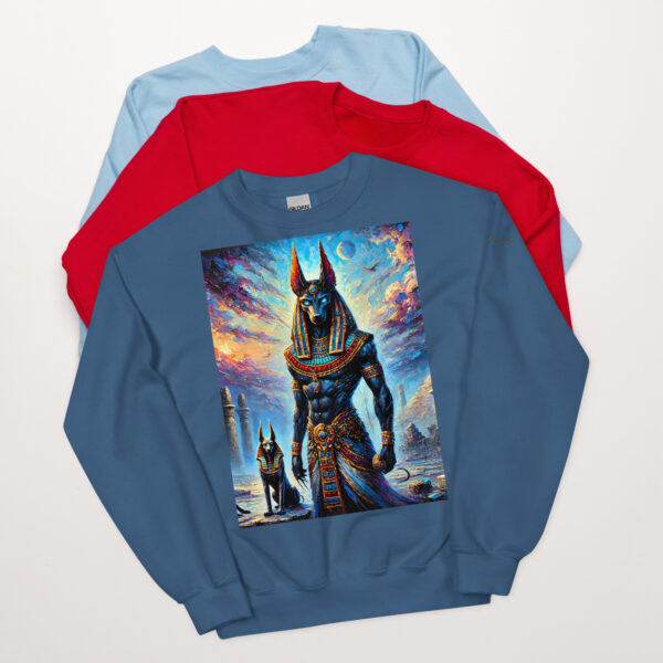 Anubis Twilight Majesty Unisex Crew Neck Sweatshirt - Image 4